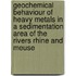 Geochemical behaviour of heavy metals in a sedimentation area of the rivers Rhine and Meuse