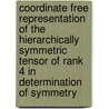 Coordinate free representation of the hierarchically symmetric tensor of rank 4 in determination of symmetry door H. Baerheim
