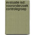 Evaluatie ISD: vooronderzoek controlegroep