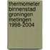 Thermometer binnenstad Groningen metingen 1998-2004