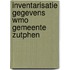 Inventarisatie gegevens WMO gemeente Zutphen
