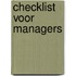 Checklist voor managers