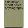 Calculation runoff basin physiography door Seyhan