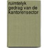 Ruimtelyk gedrag van de kantorensector