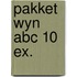 Pakket wyn abc 10 ex.