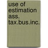 Use of estimation ass. tax.bus.inc. door Lapidoth