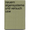 Neuern algensysteme und versuch usw by Nageli