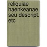 Reliquiae haenkeanae seu descript. etc door Presl