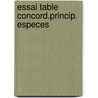 Essai table concord.princip. especes door Quelet
