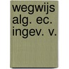 Wegwijs alg. ec. ingev. v. door Blommaert