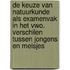 De keuze van natuurkunde als examenvak in het vwo. Verschilen tussen jongens en meisjes