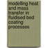 Modelling heat and mass transfer in fluidised bed coating processes