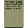 Knowledge-based macroinvertebrate habitat suitability models for use door V. Adriaenssens