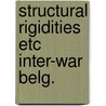 Structural rigidities etc inter-war belg. door Michael A. Hogg