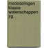 Mededelingen klasse wetenschappen jrg.