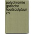Polychromie gotische houtsculptuur zn