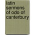 Latin sermons of odo of canterbury