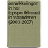 Ontwikkelingen in het topsportklimaat in Vlaanderen (2003-2007)