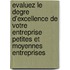 Evaluez le degre d'excellence de votre entreprise petites et moyennes entreprises