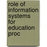 Role of information systems for education proc by Unknown