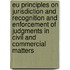 Eu Principles On Jurisdiction And Recognition And Enforcement Of Judgments In Civil And Commercial Matters