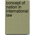 Concept of nation in international law