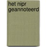 Het NIPR geannoteerd door G.E. Schmidt