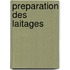 Preparation des laitages