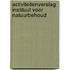 Activiteitenverslag Instituut voor Natuurbehoud