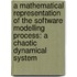 A mathematical representation of the software modelling process: a chaotic dynamical system