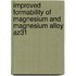 Improved formability of magnesium and magnesium alloy az31