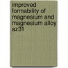 Improved formability of magnesium and magnesium alloy az31 by P. Backx
