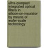 Ultra-compact integrated optical filters in silicon-on-insulator by means of wafer-scale technology