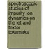 Spectroscopic studies of impurity ion dynamics on the jet and textor tokamaks