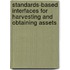 Standards-based interfaces for harvesting and obtaining assets