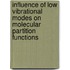 Influence of low vibrational modes on molecular partition functions