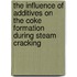 The influence of additives on the coke formation during steam cracking