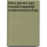 Kleur geven aan maatschappelijk ondernemerschap by P. Doevendans