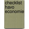 Checklist Havo Economie door H. Vermeulen
