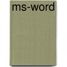 Ms-word door P. Duyvesteyn