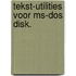 Tekst-utilities voor ms-dos disk.