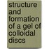 Structure and formation of a gel of colloidal discs