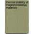 Thermal stability of magnetoresistive materials