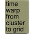 Time warp from cluster to grid