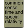 Common sense time and special relativity door N. Rakic