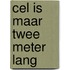 Cel is maar twee meter lang