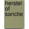 Herstel of sanctie by P. Vansteenkiste