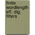 Finite wordlength eff. dig. filters