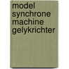 Model synchrone machine gelykrichter by Hoeymakers