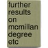 Further results on mcmillan degree etc
